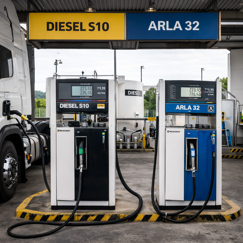 Abastecimento Gwest com Arla 32 e Diesel